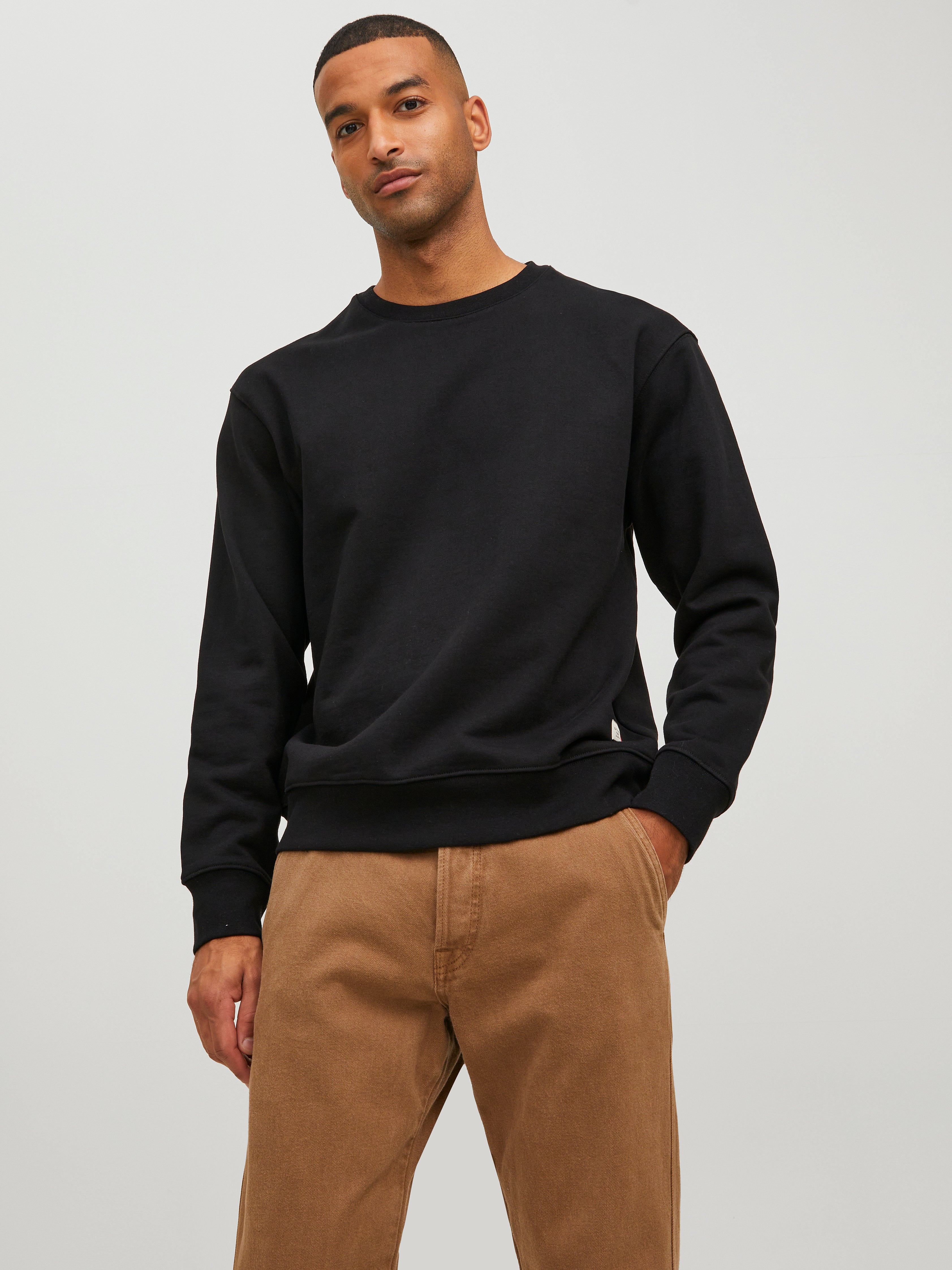 RDD Plain Sweatshirts Black Jack Jones