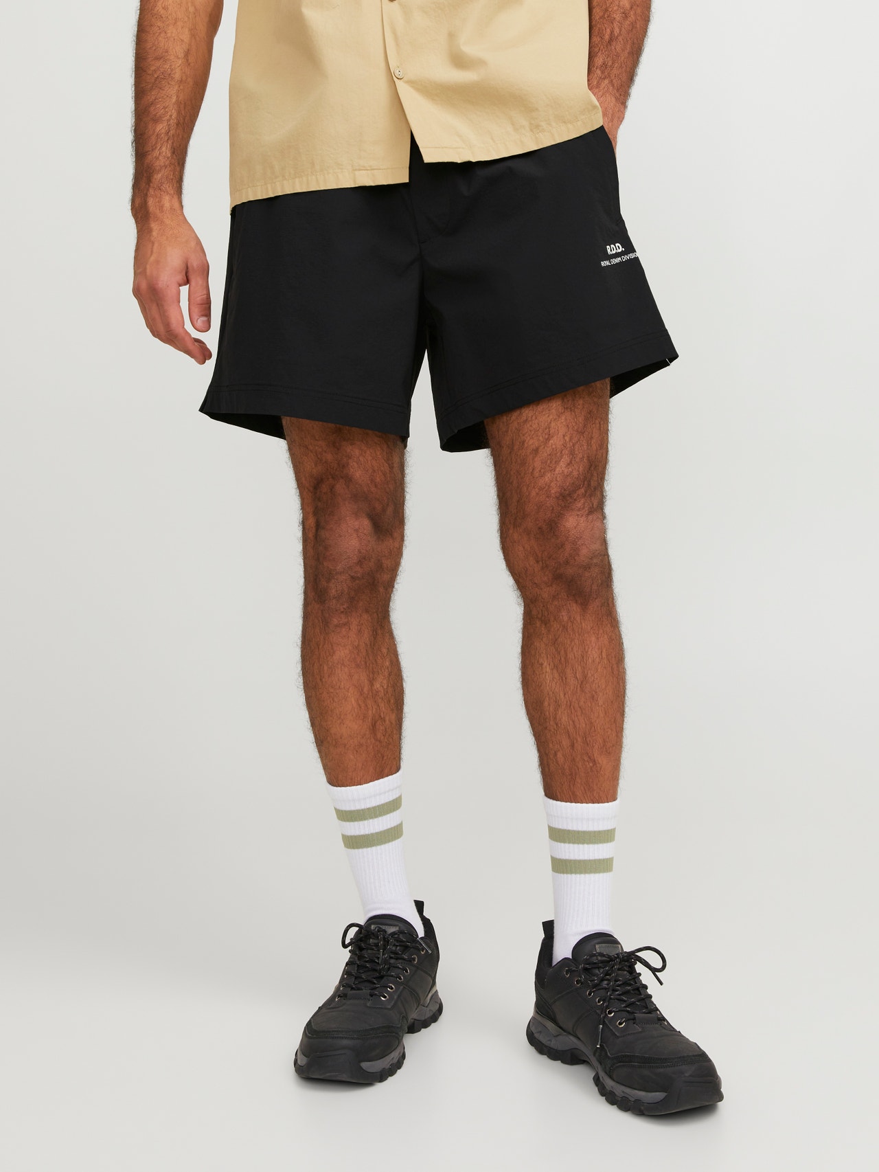 R.D.D. ROYAL DENIM DIVISION RDD Regular Fit Shorts -Black - 12232640