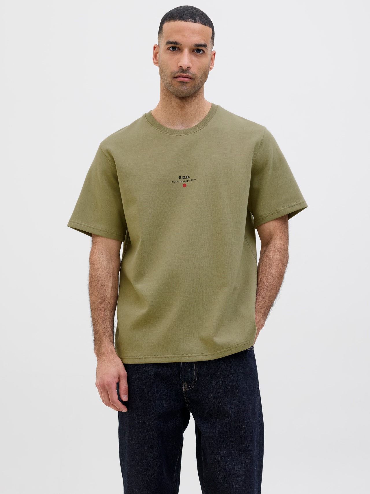 R.D.D. ROYAL DENIM DIVISION RDD Printed T-shirt -Aloe - 12243500