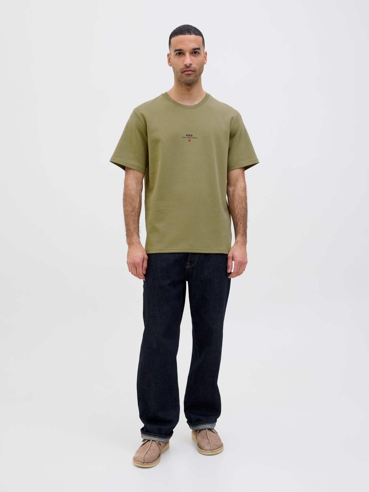 R.D.D. ROYAL DENIM DIVISION RDD Printed T-shirt -Aloe - 12243500