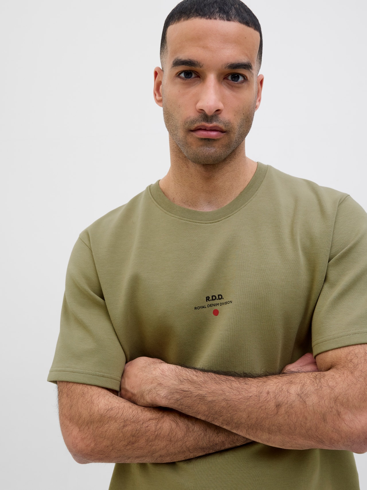 R.D.D. ROYAL DENIM DIVISION RDD Printed T-shirt -Aloe - 12243500