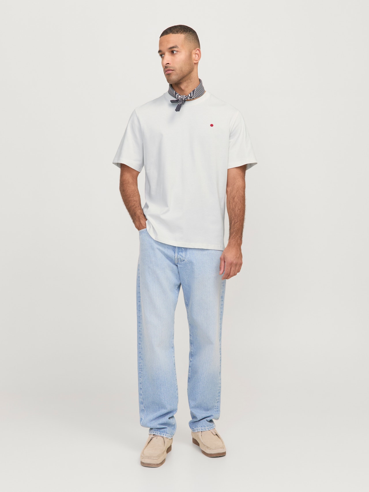 R.D.D. ROYAL DENIM DIVISION RDD Plain T-shirt -Cloud Dancer - 12254551