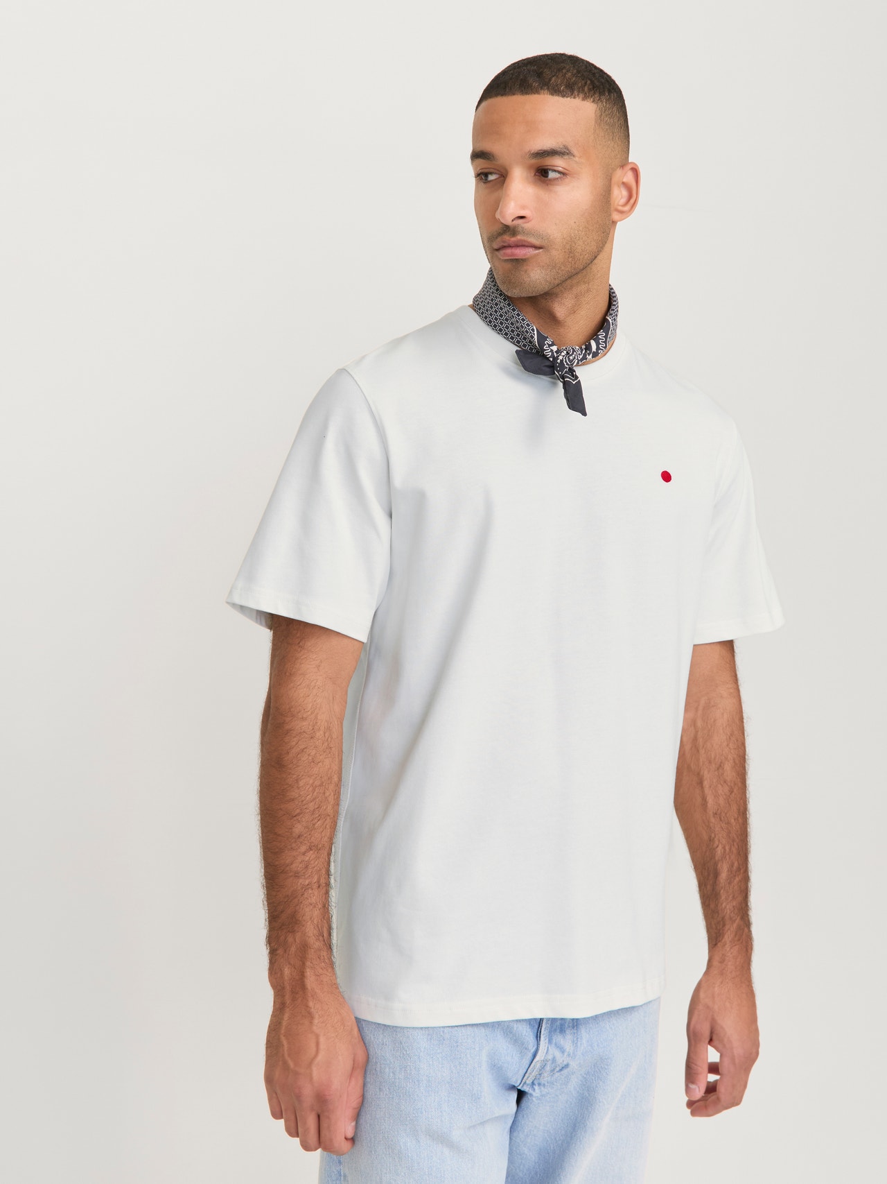 R.D.D. ROYAL DENIM DIVISION Plain T-shirt -Cloud Dancer - 12254551