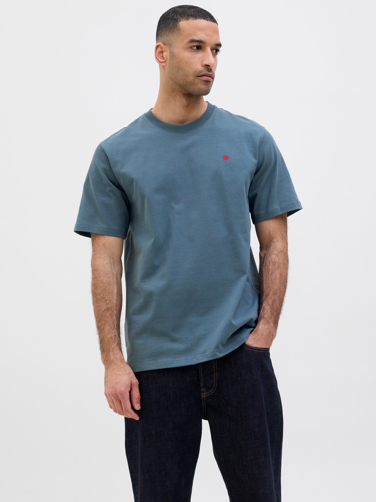 R.D.D. ROYAL DENIM DIVISION RDD Plain T-shirt -Orion Blue - 12254551