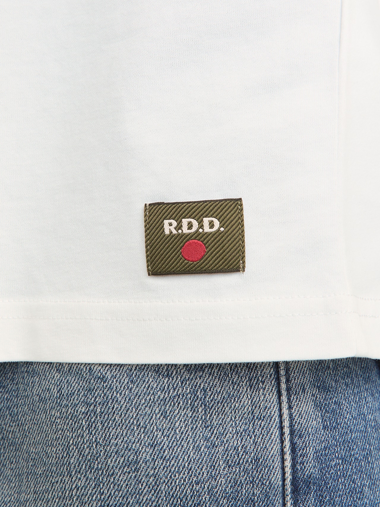 R.D.D. ROYAL DENIM DIVISION RDD Plain T-shirt -Cloud Dancer - 12266789