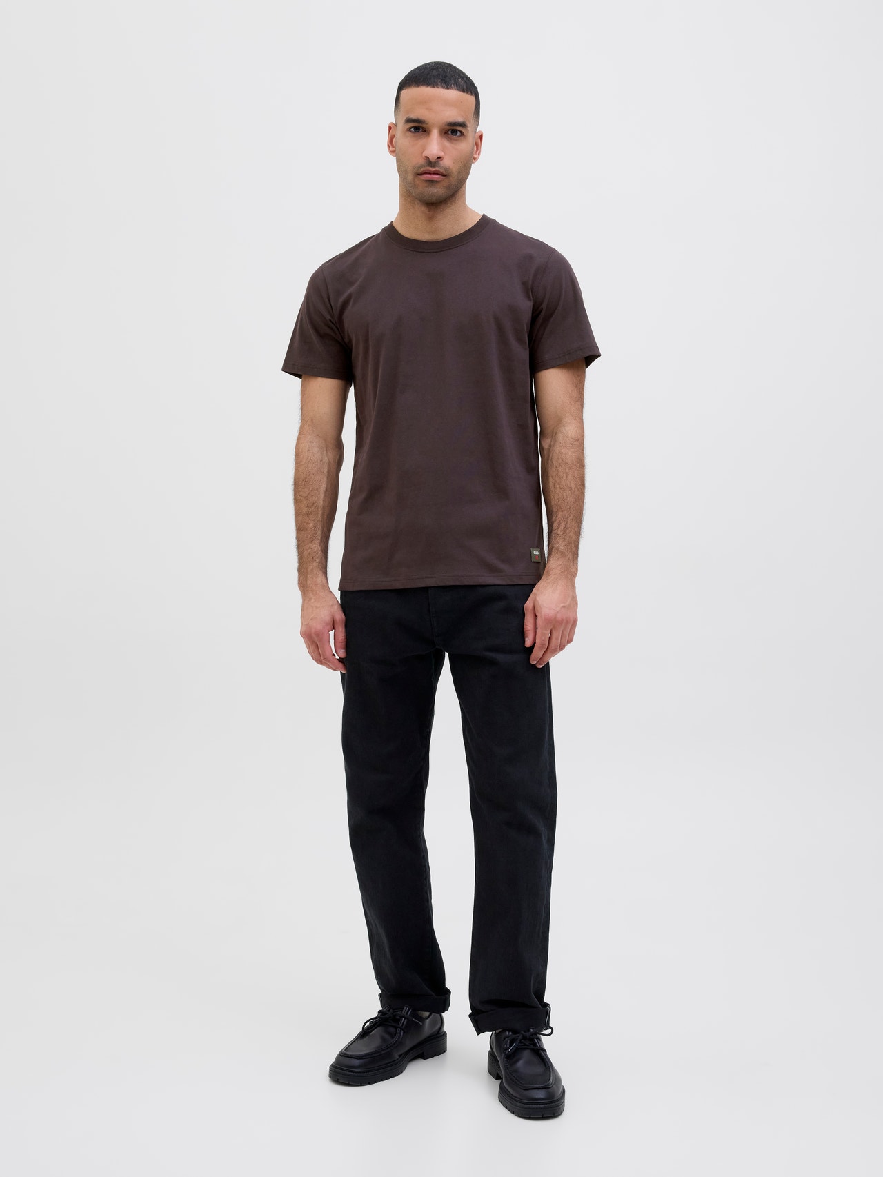 R.D.D. ROYAL DENIM DIVISION RDD Plain T-shirt -Ganache - 12266789