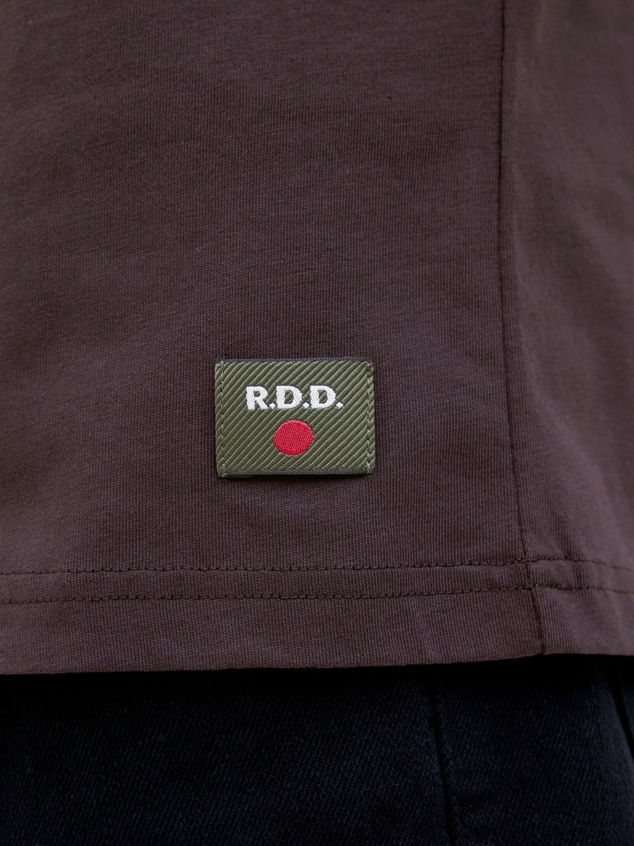 R.D.D. ROYAL DENIM DIVISION RDD Plain T-shirt -Ganache - 12266789