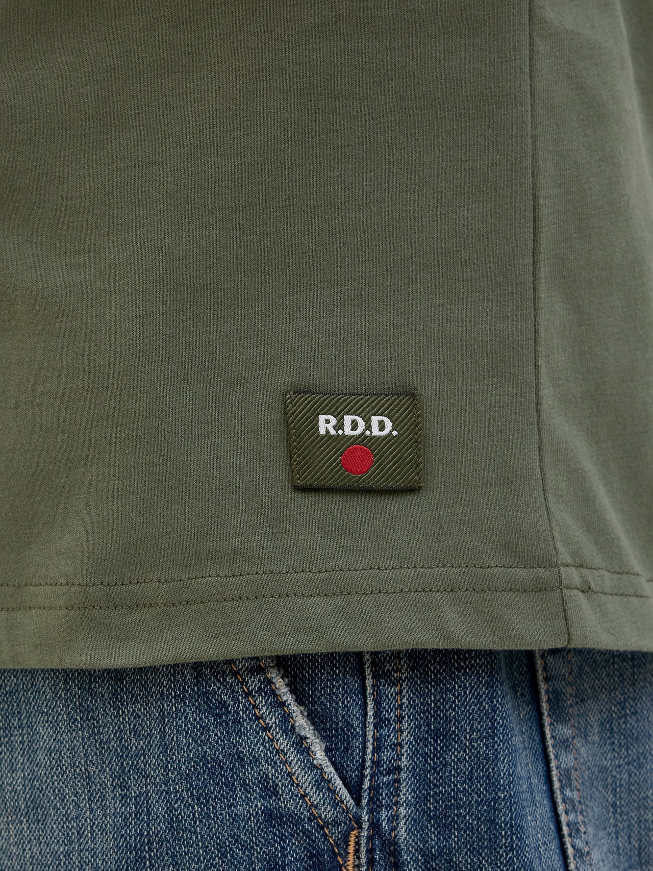 R.D.D. ROYAL DENIM DIVISION RDD Plain T-shirt -Beetle - 12266789