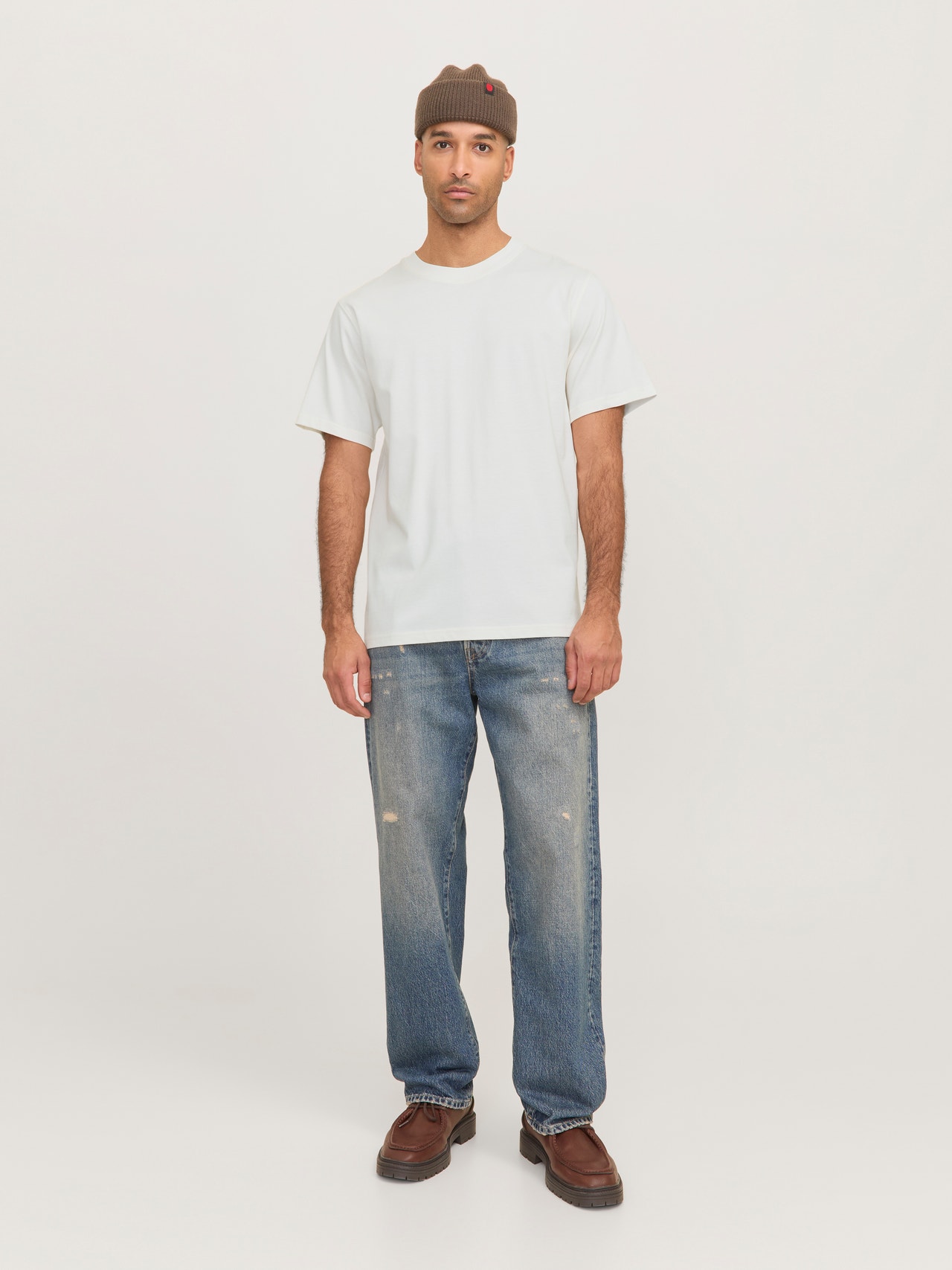 R.D.D. ROYAL DENIM DIVISION Backprintet T-shirt -Cloud Dancer - 12270013