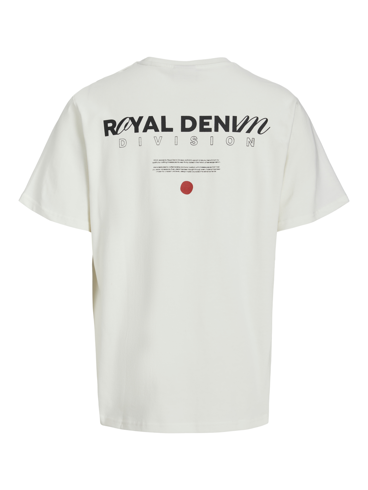 R.D.D. ROYAL DENIM DIVISION RDD T-shirt -Cloud Dancer - 12281099