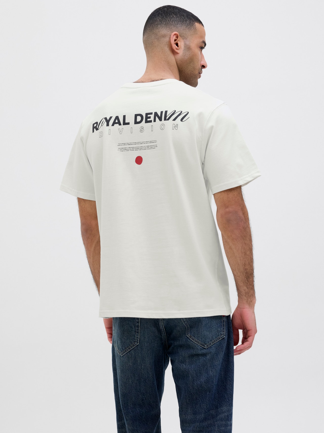 R.D.D. ROYAL DENIM DIVISION RDD T-shirt -Cloud Dancer - 12281099