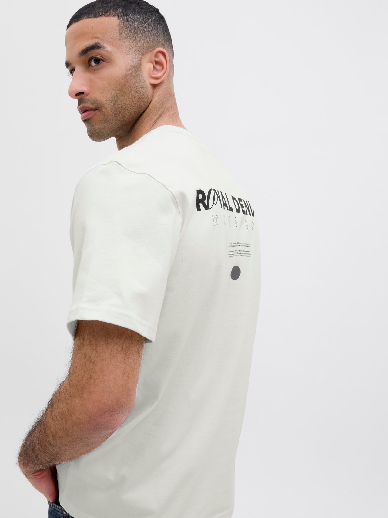 R.D.D. ROYAL DENIM DIVISION RDD T-shirt -Cloud Dancer - 12281099