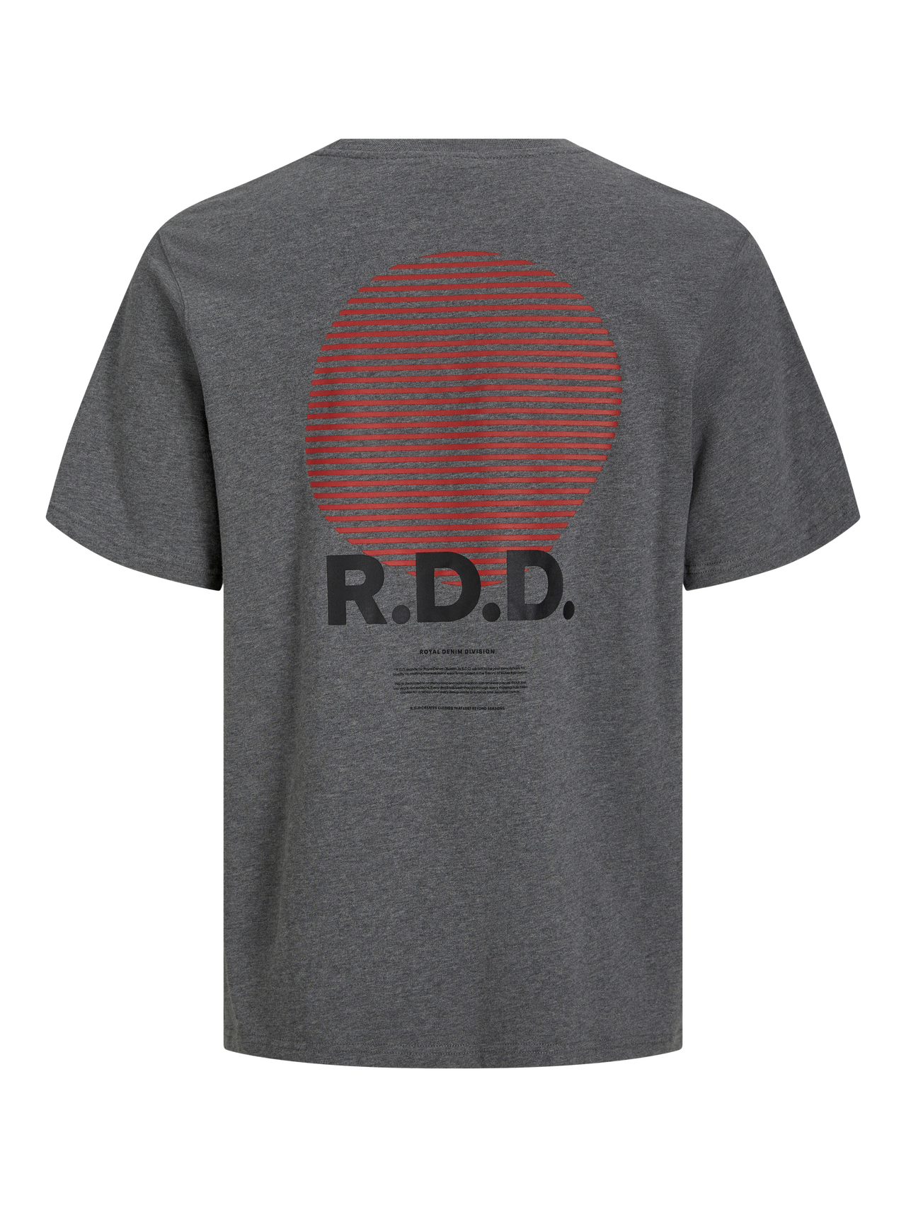 R.D.D. ROYAL DENIM DIVISION RDD T-shirt -Grey Melange - 12281102