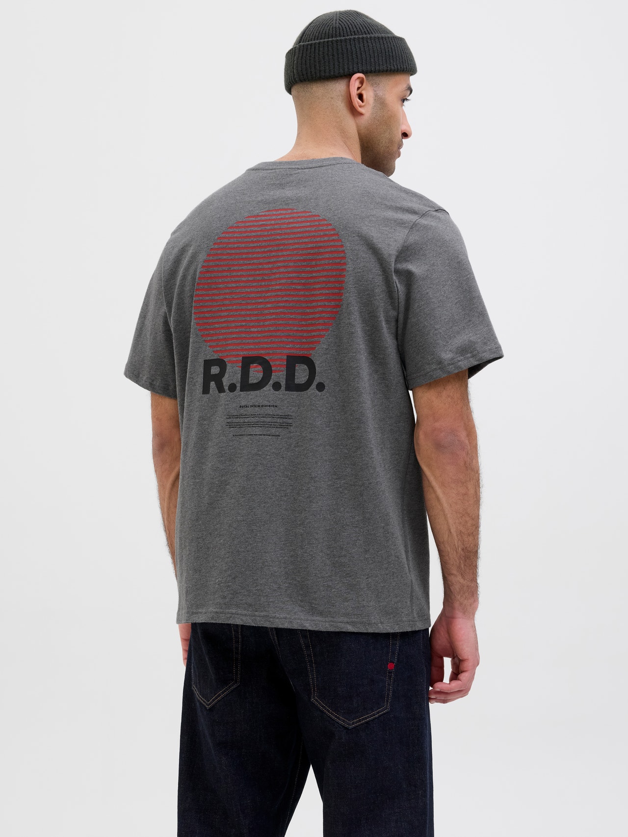 R.D.D. ROYAL DENIM DIVISION RDD T-shirt -Grey Melange - 12281102