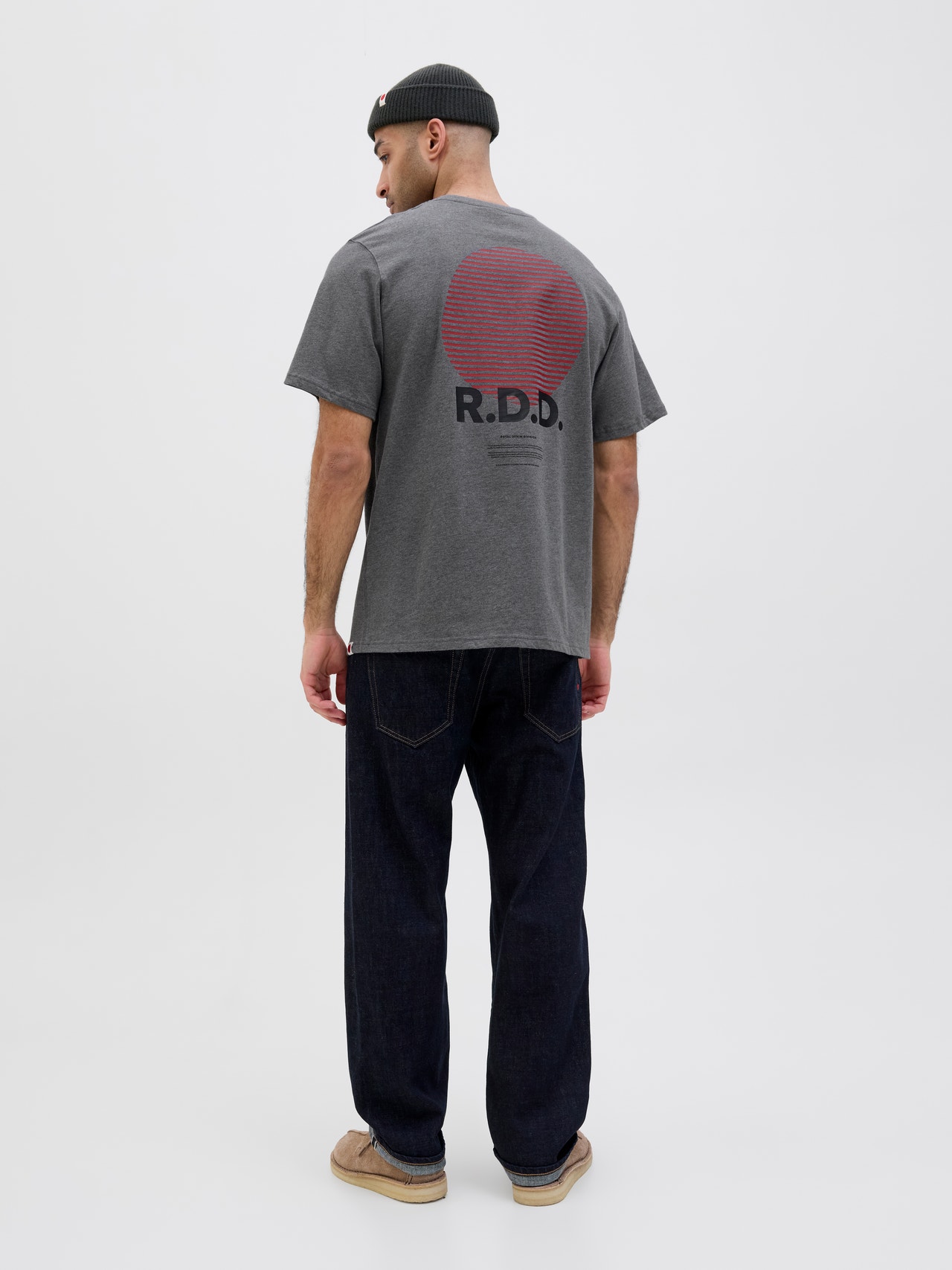 R.D.D. ROYAL DENIM DIVISION RDD T-shirt -Grey Melange - 12281102
