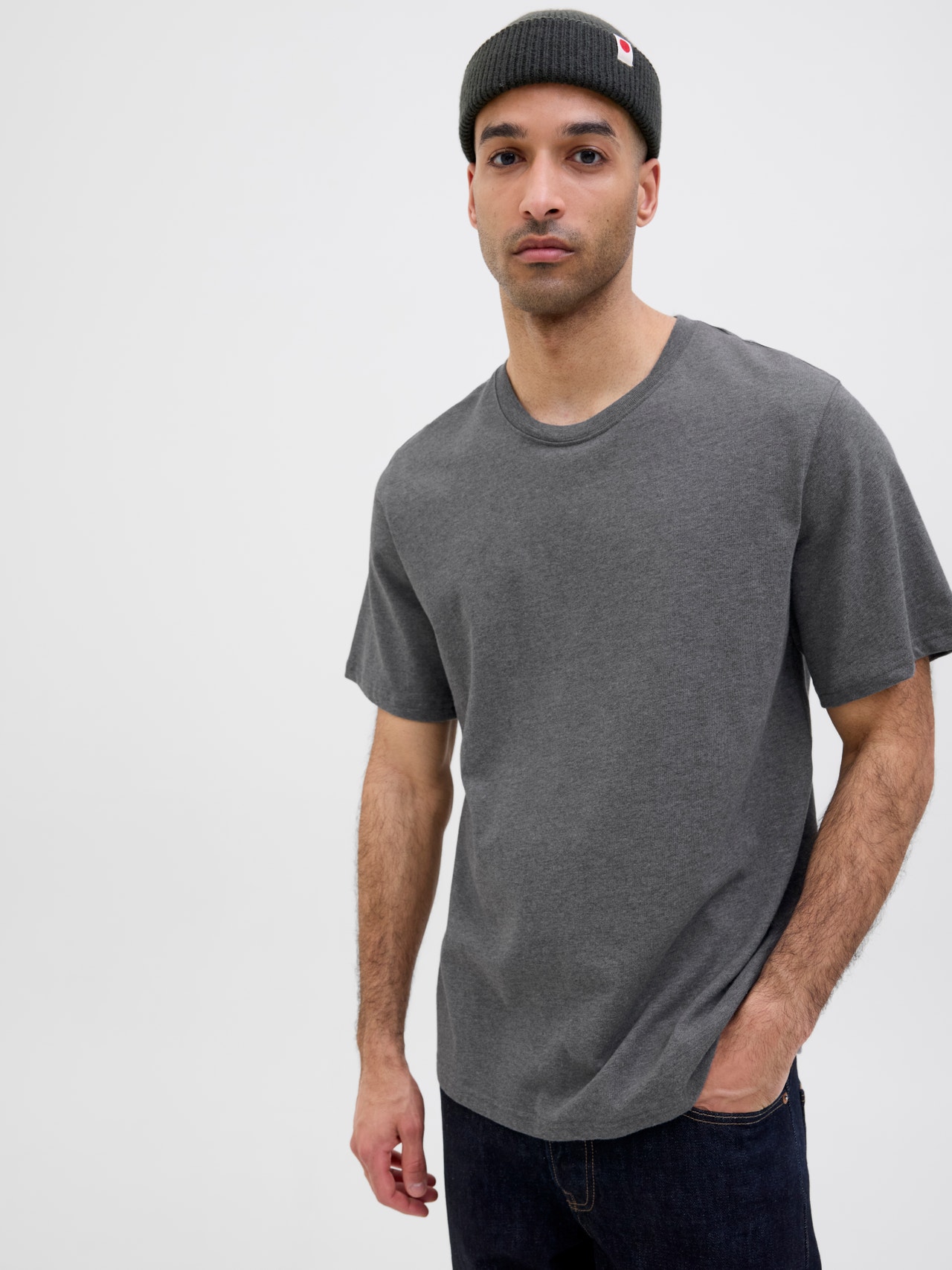 R.D.D. ROYAL DENIM DIVISION RDD T-shirt -Grey Melange - 12281102