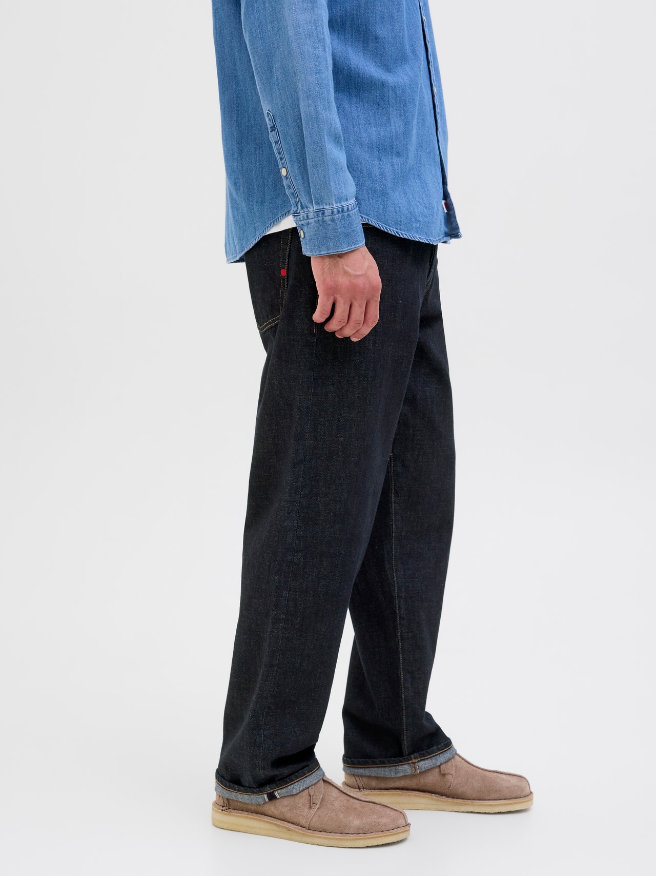 R.D.D. ROYAL DENIM DIVISION RDD Royal RE 566 Loose Fit Jeans -Dark Denim - 12281134