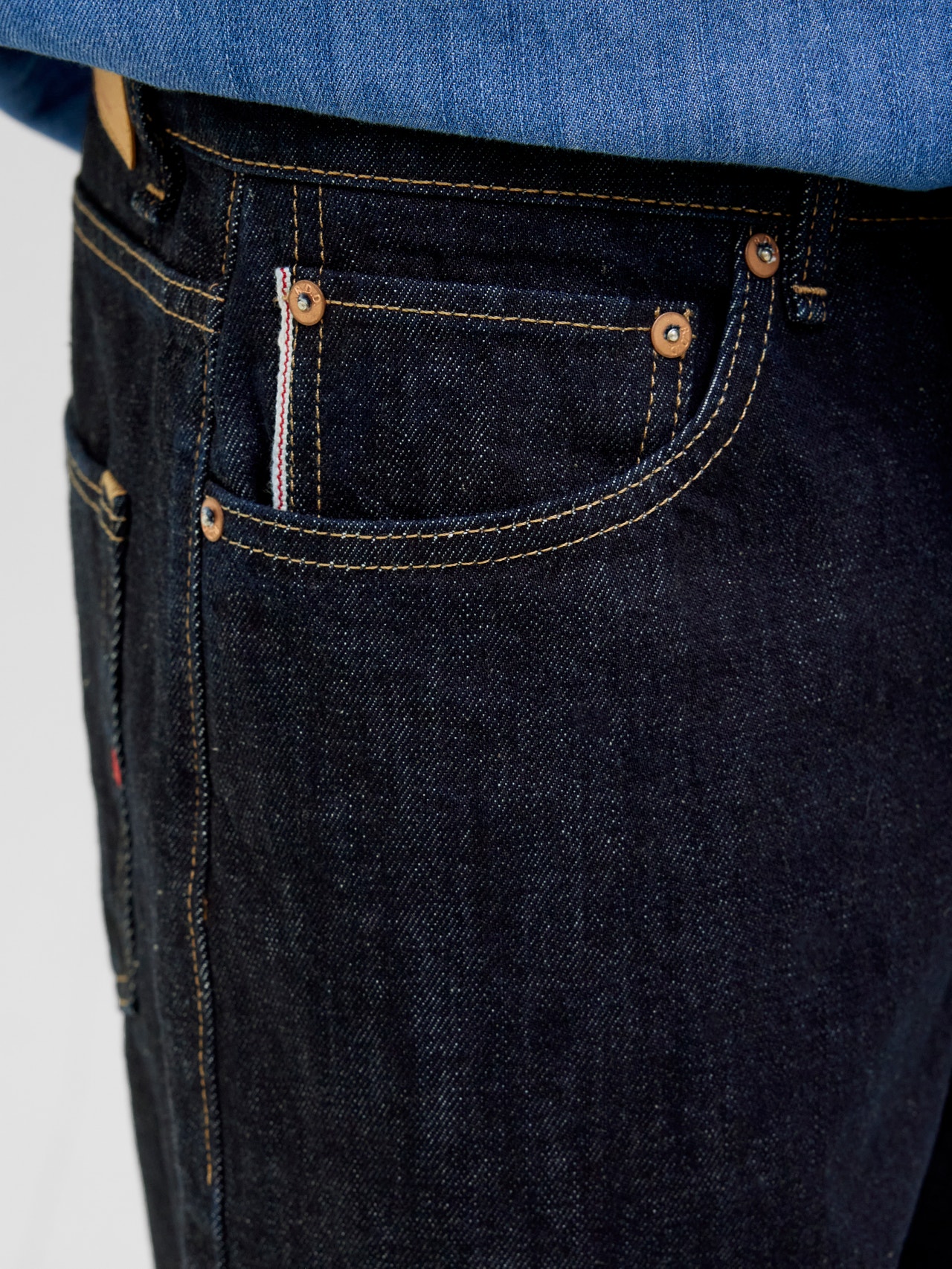 R.D.D. ROYAL DENIM DIVISION RDD Royal RE 566 Loose Fit Jeans -Dark Denim - 12281134