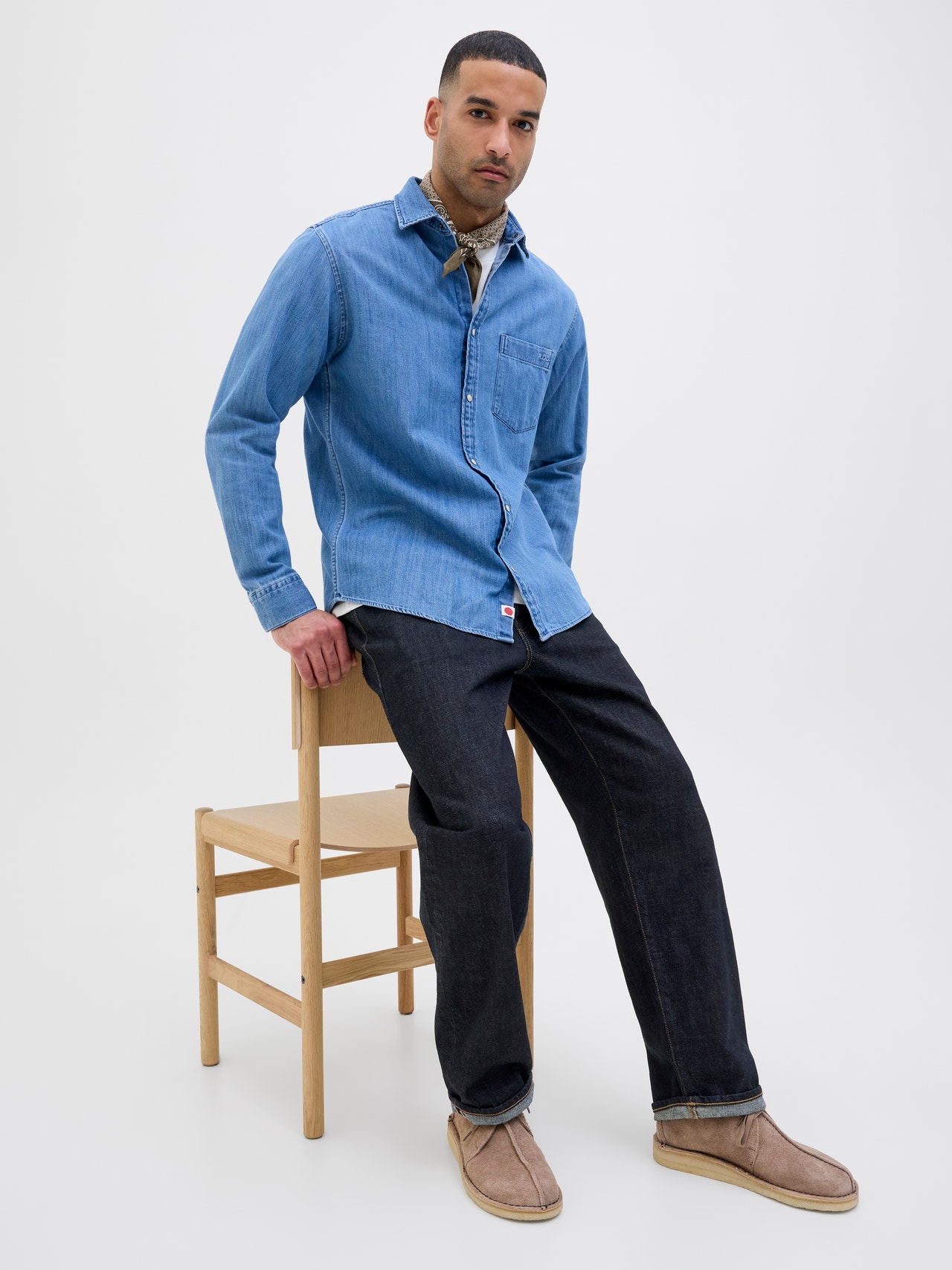 R.D.D. ROYAL DENIM DIVISION RDD Royal RE 566 Loose Fit Jeans -Dark Denim - 12281134
