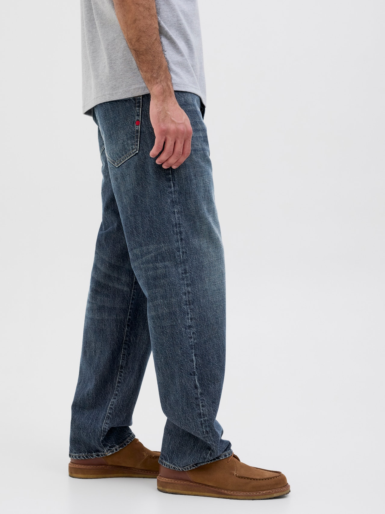 R.D.D. ROYAL DENIM DIVISION RDD Royal RE 122 Loose Fit Jeans -Dark Blue Denim - 12281138