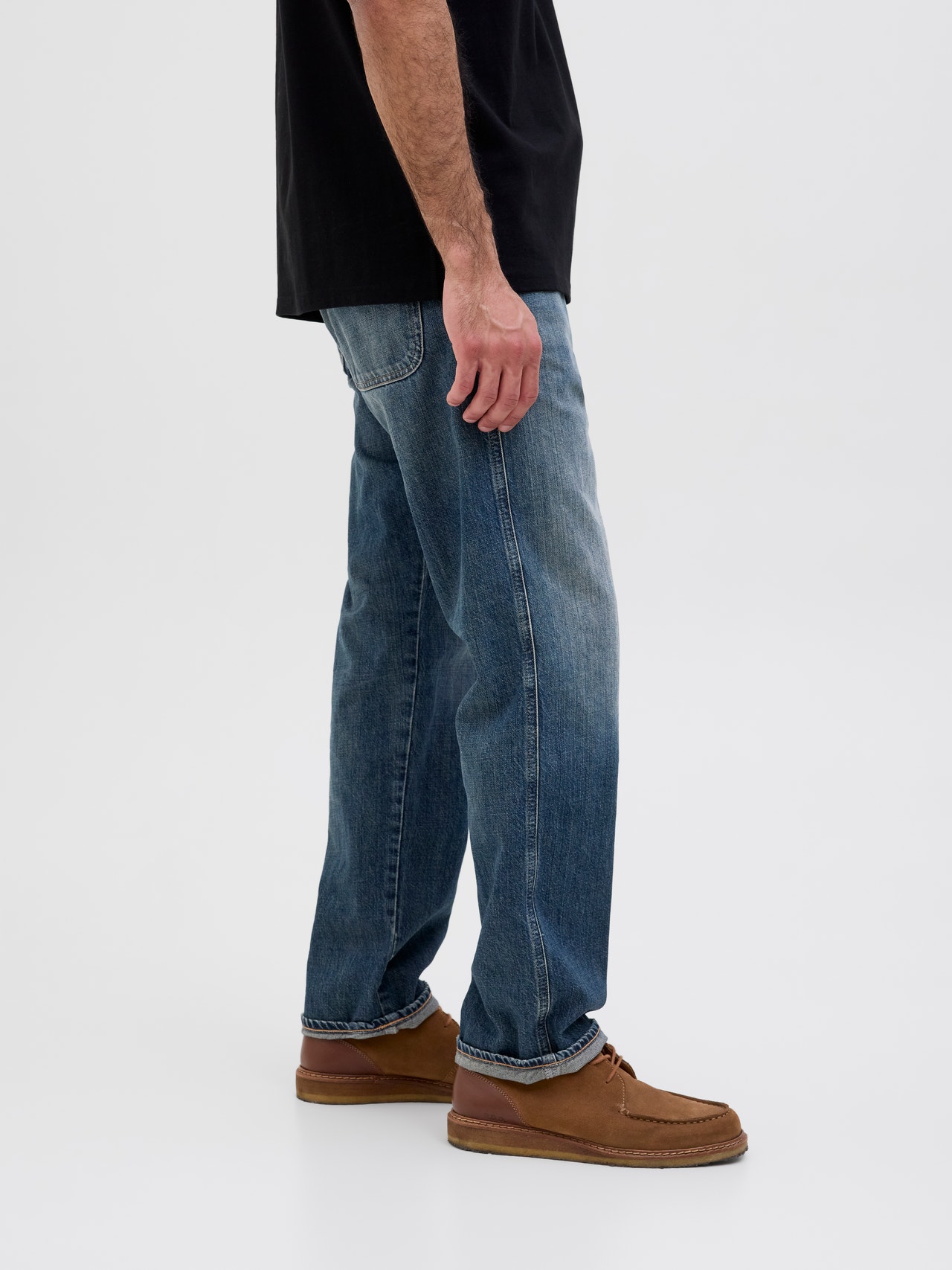 R.D.D. ROYAL DENIM DIVISION RDD Royal RE 580 Relaxed Fit Jeans -Dark Blue Denim - 12281140